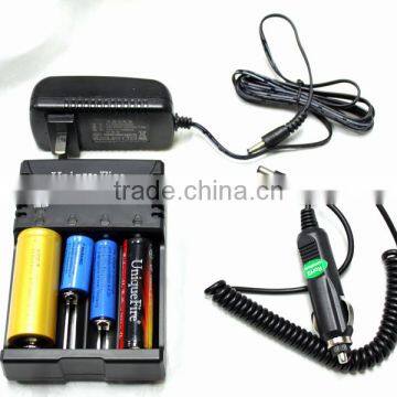 Smart portable 18650 4 slot battery charger