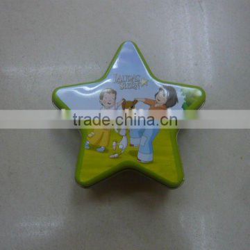 Five star shaped candy box for school children