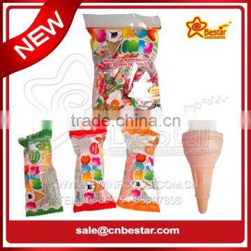 Bag Packing Ice Cream Marshmallow Filling With Frutiy Jam