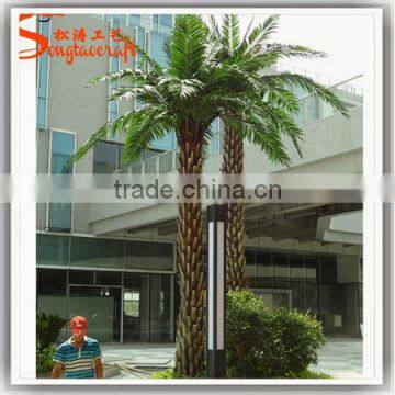 Hot sale artificial outdoor date palm trees fiberglass 6 meter for palm tree wedding decorations tree