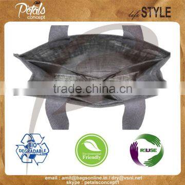 Three Bottle Jute Bag for Wine Shopping photo-5