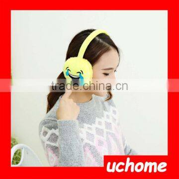 UCHOME Emoji Earmuff/Plush Emoji Emoticons Warm Earmuff photo-2
