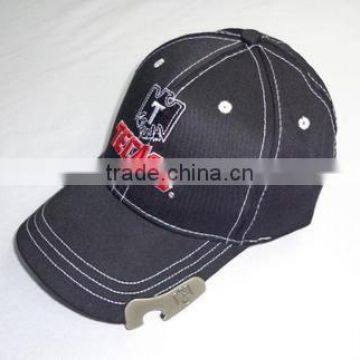 Bottle Opener Cap With Embroidery Logo Fashion Bottle Opener Baseball Cap