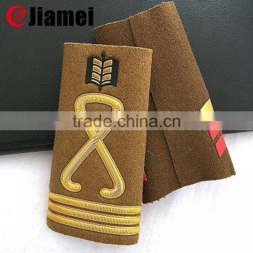 New technic OEM elegant shoulder strap sliders army military uniform epaulette