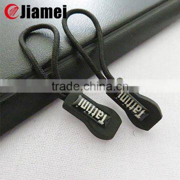 2015 Fahshion Personalized Rope Silicone Custom Zipper Pulls