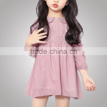 Eco-Friendly Autumn Fashion Clothing Novelty Style Little Girl Dress Cotton For Party