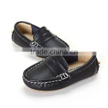 Fashion Children Peas Shoes Casual With Leather for Boys Girls, High Quality Kids Casual Shoes Leather Have Sample photo-2