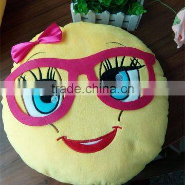 Factory Direct Sale 2016 New Style Blink of an Eye Emoticon Plush Emoji Pillow photo-6