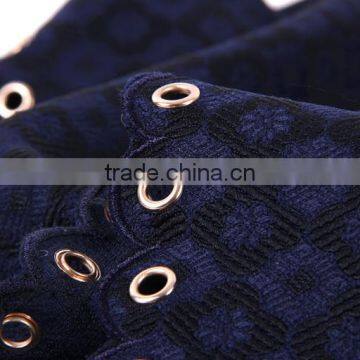 Maxnegio Jacquard Design Metal Stud Casual Dress photo-5