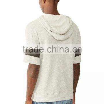 Mens French Terry Short Sleeve Hoodie photo-4