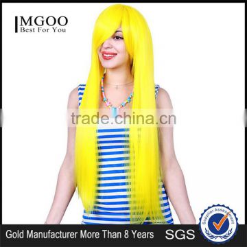 Bright Colorful Women Synthetic Hair Wig Halloween Cosplay Costume Party Wigs High Quality