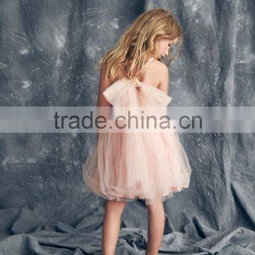 Factory Wholesale Girl Party Dress big bow Tulle Girl wedding Dresses