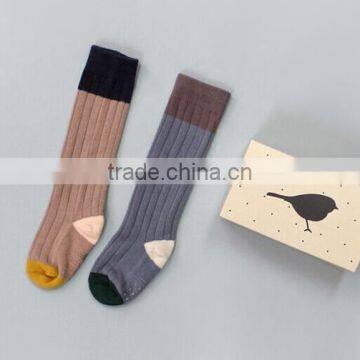 SK1019 Children Non-slip Socks Vertical Striped Cotton Floor Baby Socks photo-2