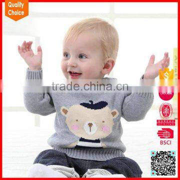 New arrival knitted pattern fashion baby sweater design