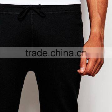 Pure Black Super Extreme Skinny Jogger Sweatpants for Man photo-2