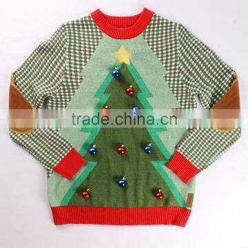 Christmas Tree Design for Unisex Oem Knitting Sweater Wholesale Ugly Christmas Sweaters photo-2