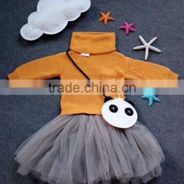 Baby Girl Boy Clothes High Neck Warm Sweater Children Toddler Kids Poloneck Turtleneck Winter Autumn Pullover Knit Loose Top photo-3