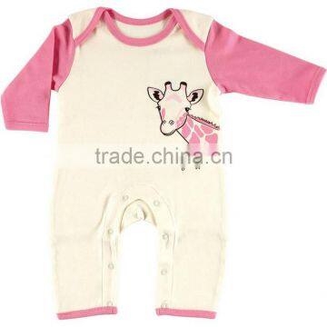 Printed autumn wear long sleeve custom infant organic cotton wholesale newborn cheap baby clothes china