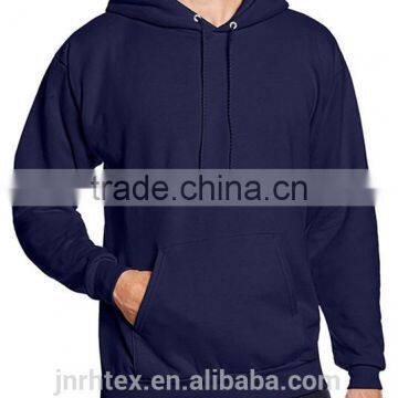 Cotton Polyester Plain Hoodies With Pocket photo-6