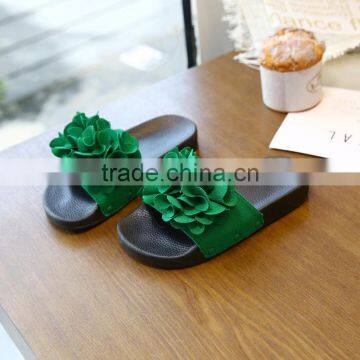 S17471A 2017 Wholesale Girls Slipper Summer Flower Slipper photo-4
