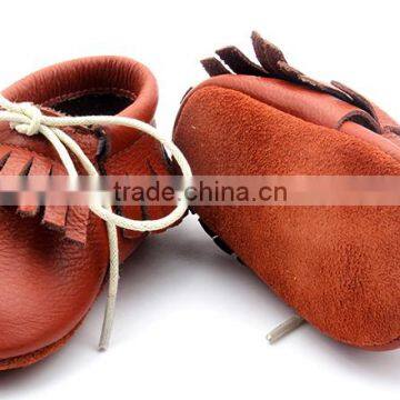 2017 Wholesale Genuine Leather Latest Leather Baby Baba Kids Shoes photo-5