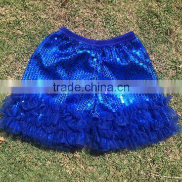 Hot Sale Fashion Girl Glitter Short Many Colors Sequin Shorts for Grils Ruffle Shorts photo-2