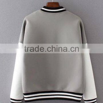 Runwaylover EY1008C New Style 2016 Women Fashion Baseball Jackets photo-2