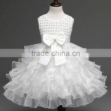 Elegant Girl Dress Girls 2015 Summer Fashion Pink Lace Party Flower Princess Wedding Dresses Baby Girl Dress photo-5