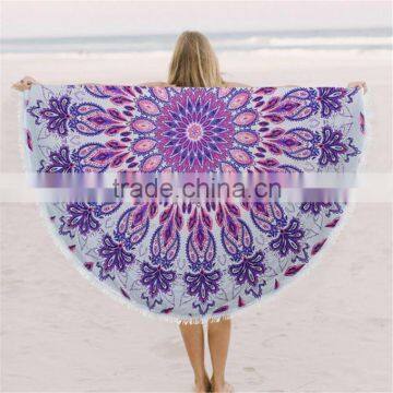 Alson Drop Shipping Yoga Mat Sunscreen Shawl Wrap Skirt Tassels Cotton Beach Towel photo-2