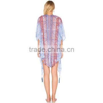 High Quality Viscose Ladies Beach Kimono Spf Clothing photo-3