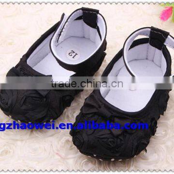 Elegant Rose Shading Baby Girl's Shoes With Bowknot photo-5