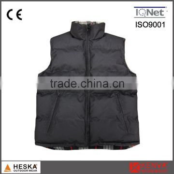 OEM cheap winter mens bodywarmer quilted padding waistcoat