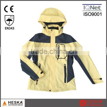 Outdoor sports waterproof women waterproof nylon ski jacket