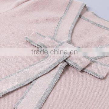 New Season China Factory Mature Ladies v Neck Loose Sweater Dress for Wholesale photo-5