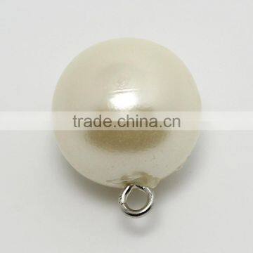 Wholesale Cheap 8mm-18mm White Clothing Plastic Rhinestone Fashion Pearl Button For Sweater photo-6
