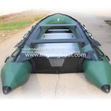 Cheap Custom PVC Inflatable Boat with Outboard Motor