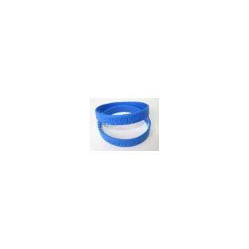 Customize print logo band silicone rubber sports bangle bracelet for best choice