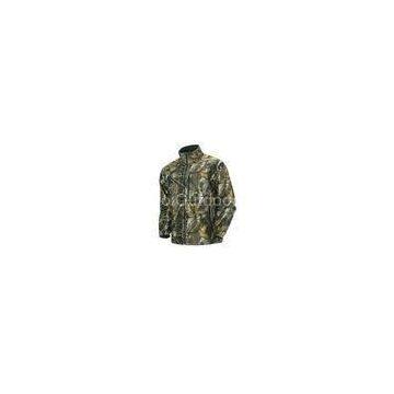 Hunting Camo Functional Soft Shell Hunting Camouflage Jacket, 100% Poly Adjustable Cuffs Hunting Cam