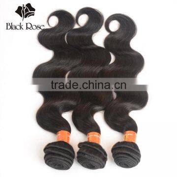 Black Rose Natural Color Body Wave Raw Cambodian Hair Bundles