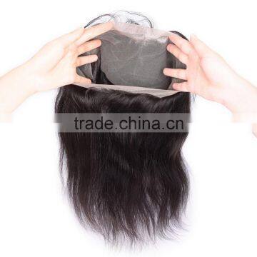 Brazilian Human Hair Kinky Straight Lace Frontal With 360 Lace Band photo-2