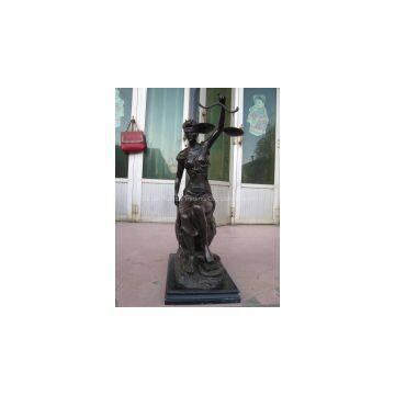 Lady Justice Bronze sculpture table decoration