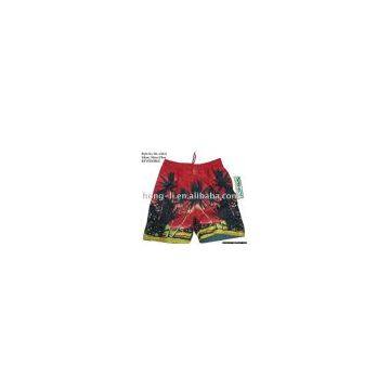 In stock men's reversible beach shorts