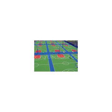 Wear - Resistant Sport Court Surface , Stadium Sound Absorbing Outdoor Rubber Flooring