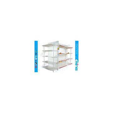 Double Sided Retail Display Shelves for Retail , Solid Panel Gondola Shelving