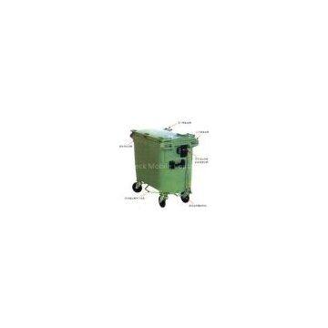Green Four-Gear Mobile Garbage Bin