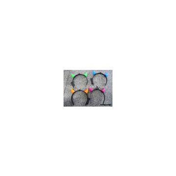 Novelty horn hoop.Led gift.Flashing toys.Glow products.Flashing gift.Flashing products.Led products.Light up horn.Led Horn