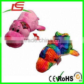 Rainbow Dolphin Blushes Seal 2-in-1 Stuffed Animal Plush