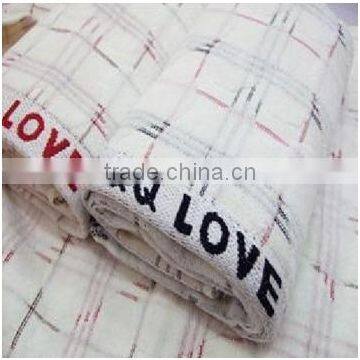 100%cotton jacquard towel