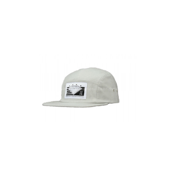 Diamond Woven Label 5 Panel Camper Cap With Metal Eyelet