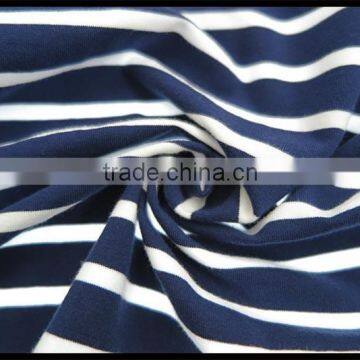 T092-1669N 95% Cotton 5% Elastane t Shirt Short Sleeve Long T Shirt Dress With Stripe Print photo-3